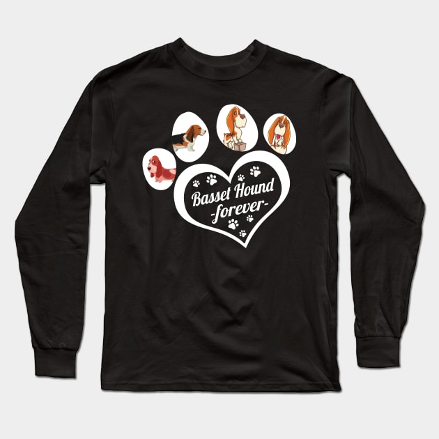 Basset Hound forever dog lover Long Sleeve T-Shirt by TeesCircle